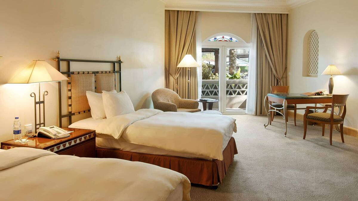 Twin Beds Pool View