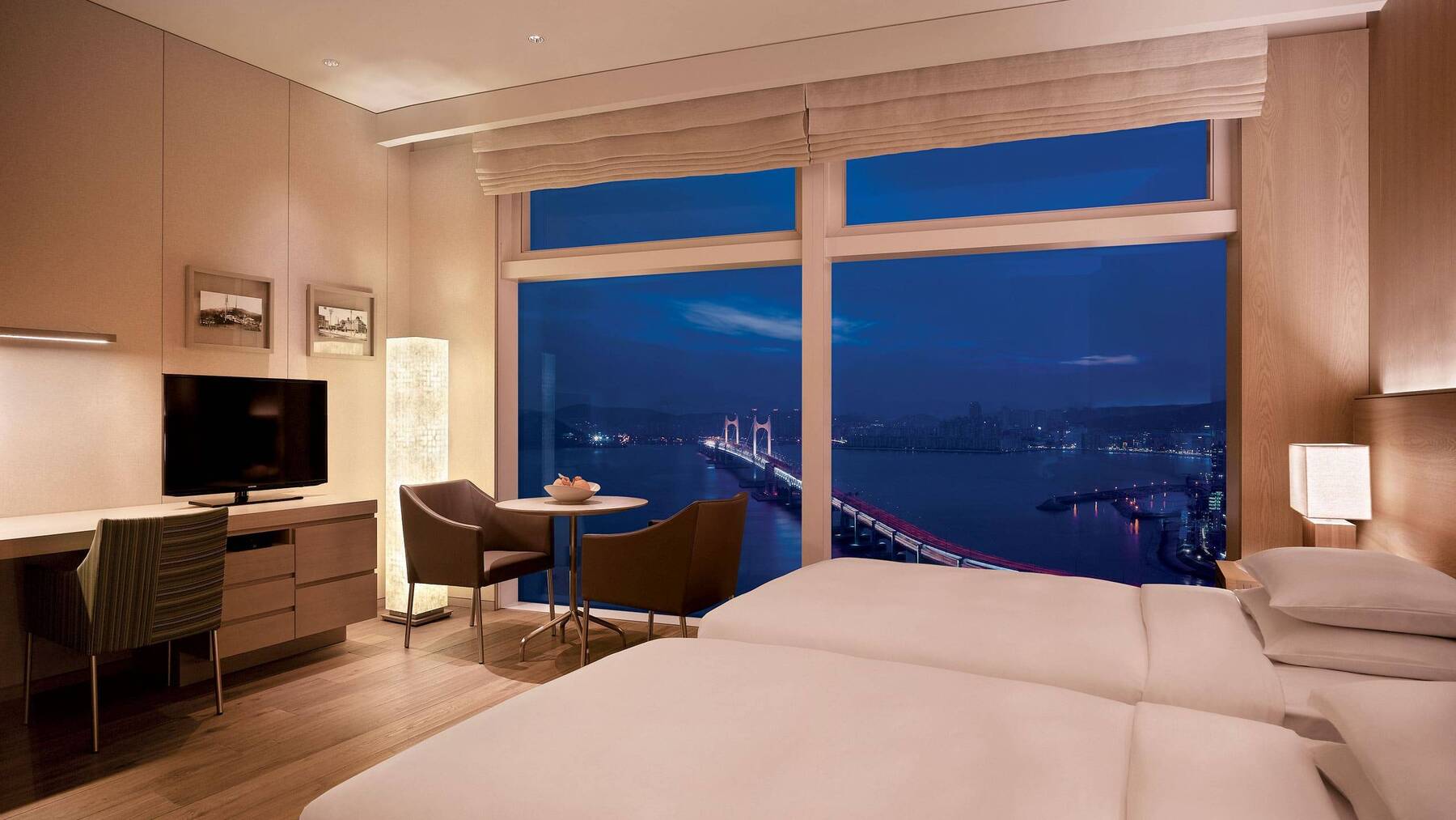 Twin Beds with Ocean View on a High Floor