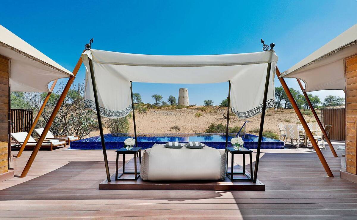 Al Khaimah Tented King Villa, Private Pool, Sofa Bed