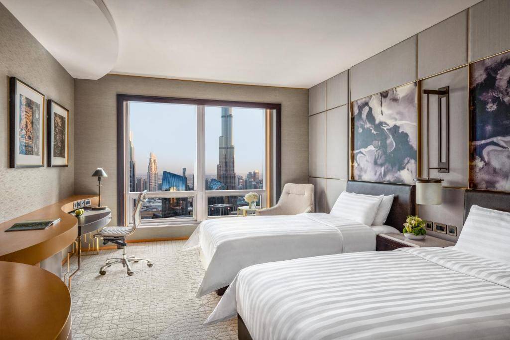 Deluxe Twin Room with Burj Khalifa View