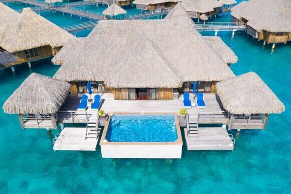 Overwater Royal Two Bedroom Villa, Lagoon access