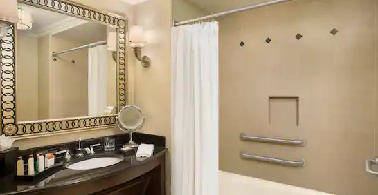 Mobility Hearing Accessible Deluxe Two Queen Suite with Tub