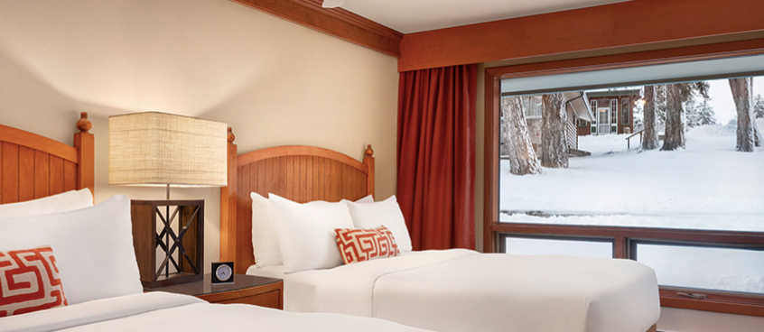 Junior Lakeview Double Double Suite with Fireplace