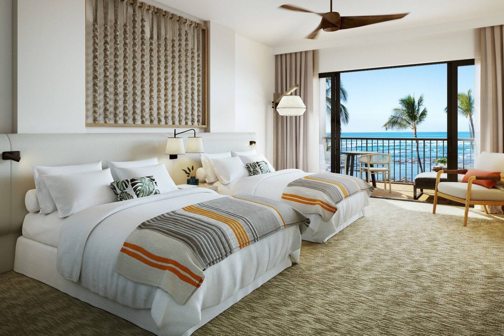 Ocean View Deluxe Two Queen Room ADA Hearing Accessible