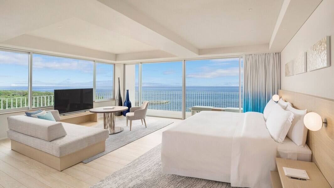 Junior Suite  King Sofa Bed Ocean View Corner Room Balcony