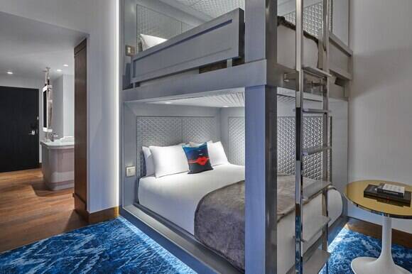 Two Queen Bunk Guest Room, No View