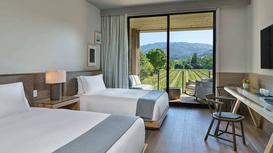 Two Queen Beds Vineyard View High Floor with Balcony