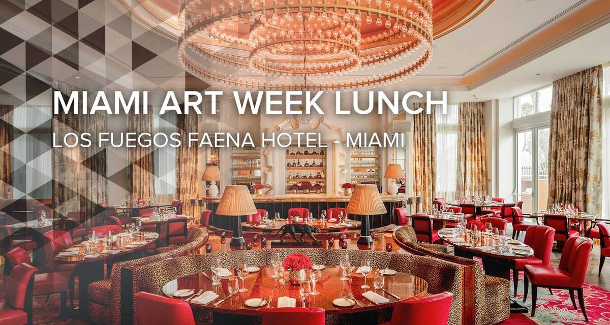 Miami Art Week Lunch