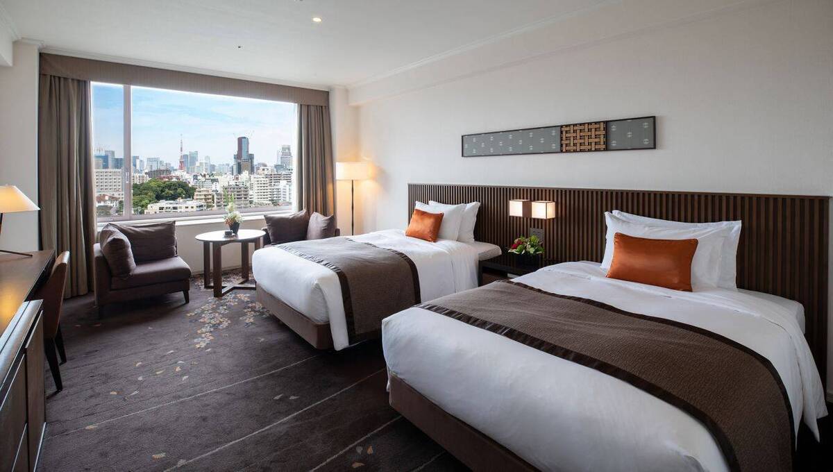 Executive Tower View Twin with Lounge Access, Tokyo View
