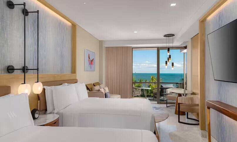 Ocean Front Suite with Two Queens