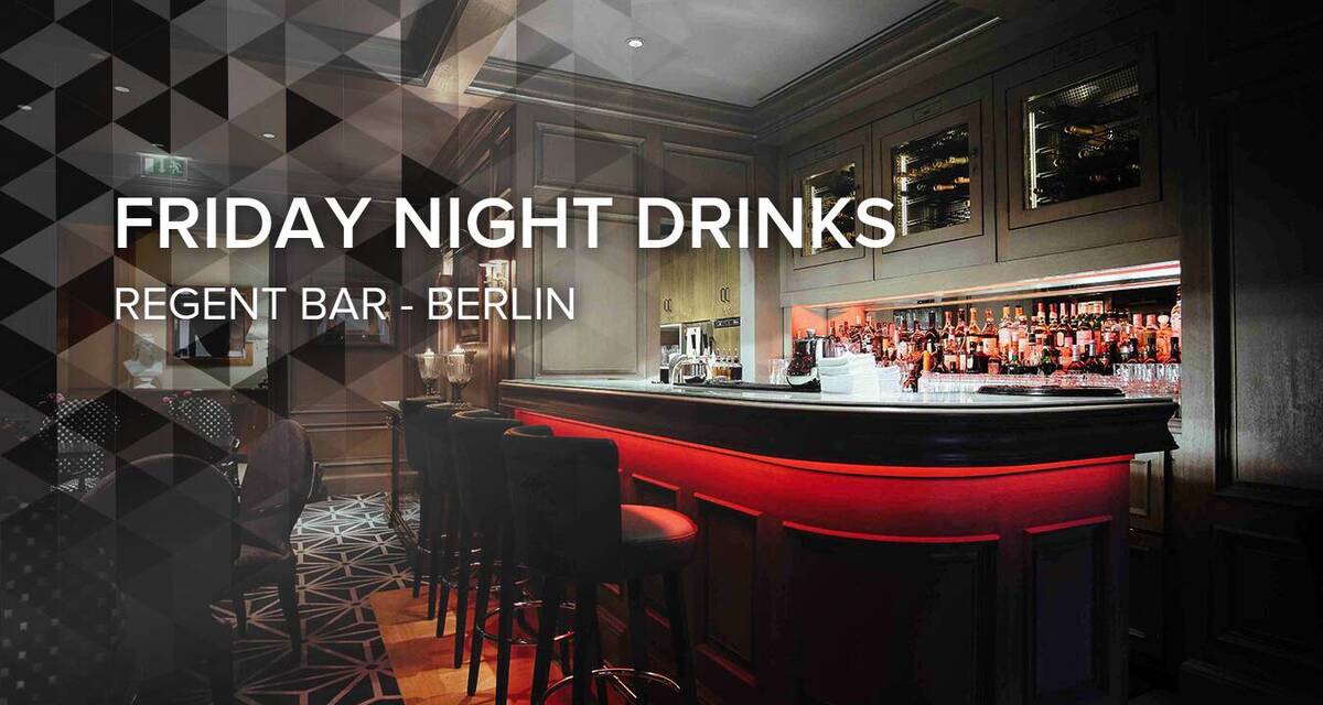 Friday night drinks at Regent Bar 