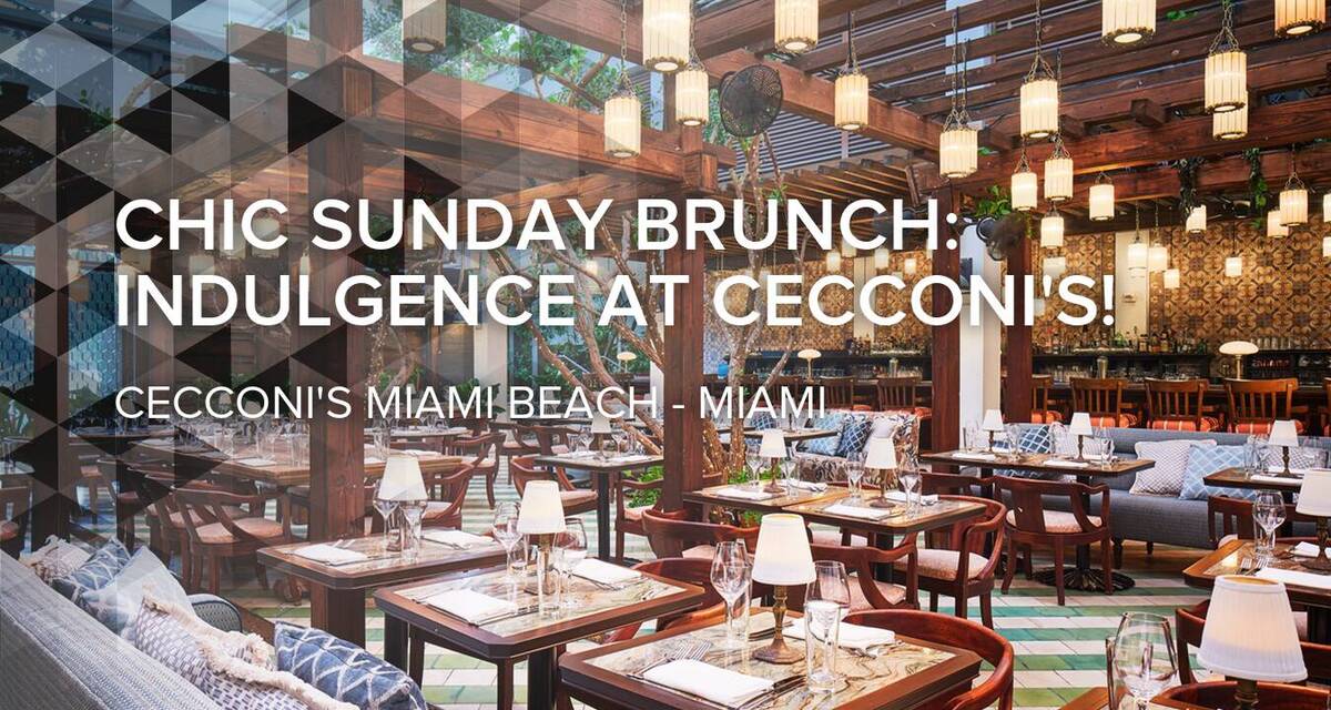 Chic Sunday Brunch: Indulgence at Cecconi's!
