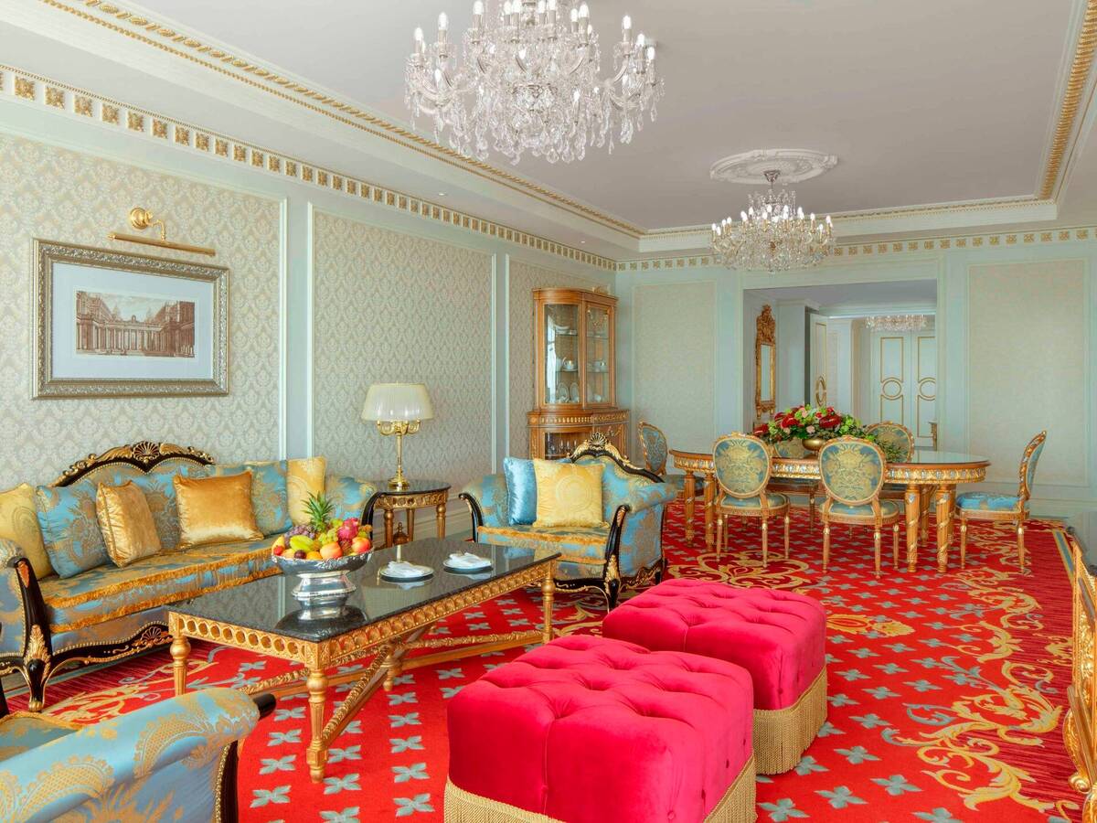 Raffles Presidential Suite With Balcony and Lounge Access