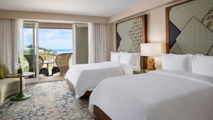 Partial Ocean View Two Queen Room