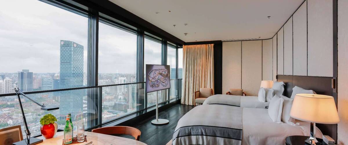 Premium City View Room Two Double Beds