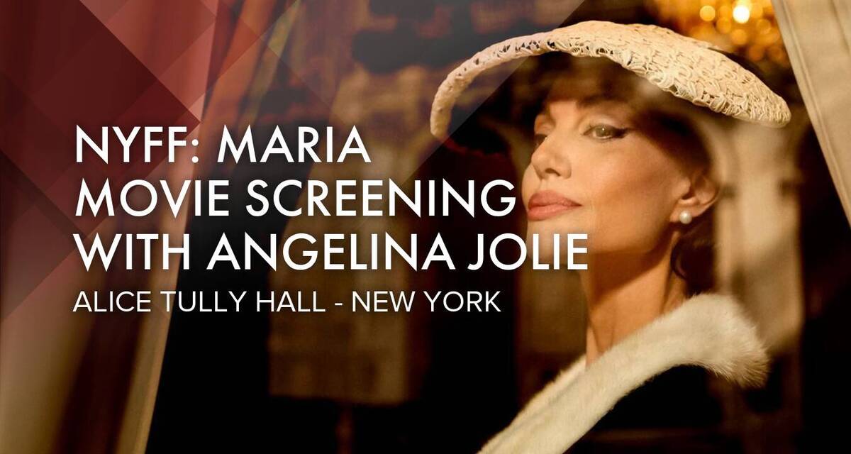 New York Film Festival : Maria Movie screening with Pablo Larraín and Angelina Jolie