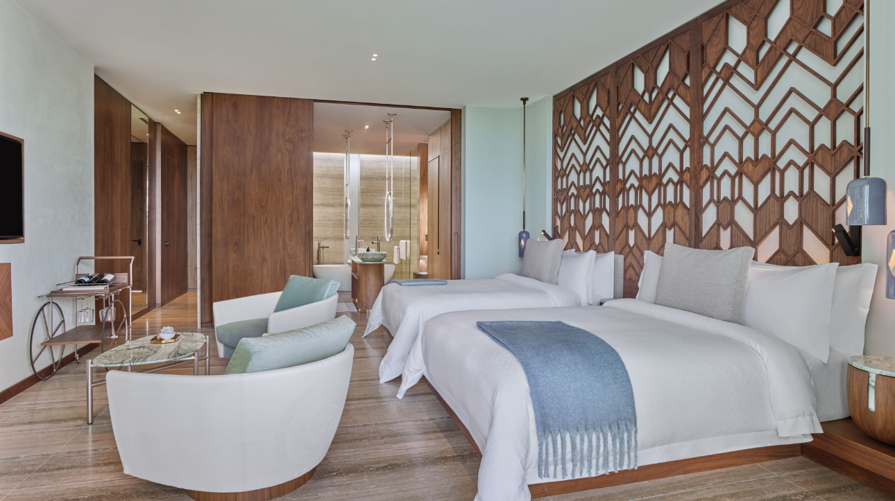 St. Regis Suite Connecting Guest room Bedroom 1: 1 King, Bedroom 2: 2 Queen, Ocean view