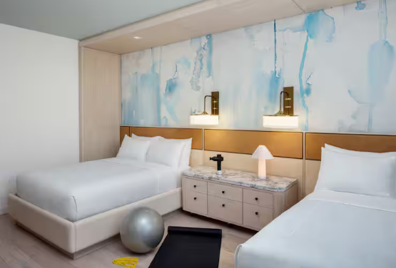 Wellness Two Queen Beds Guestroom with Patio