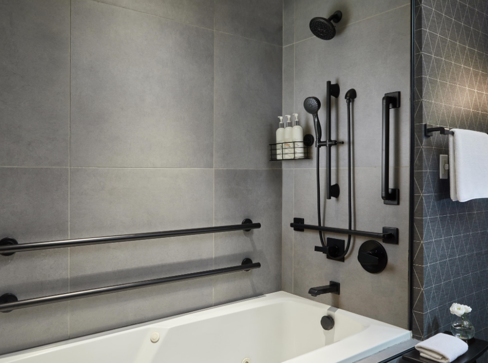 One Bedroom Suite Mobility Accessible Tub