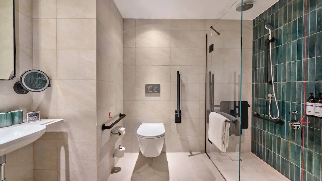 One King Accessible Shower