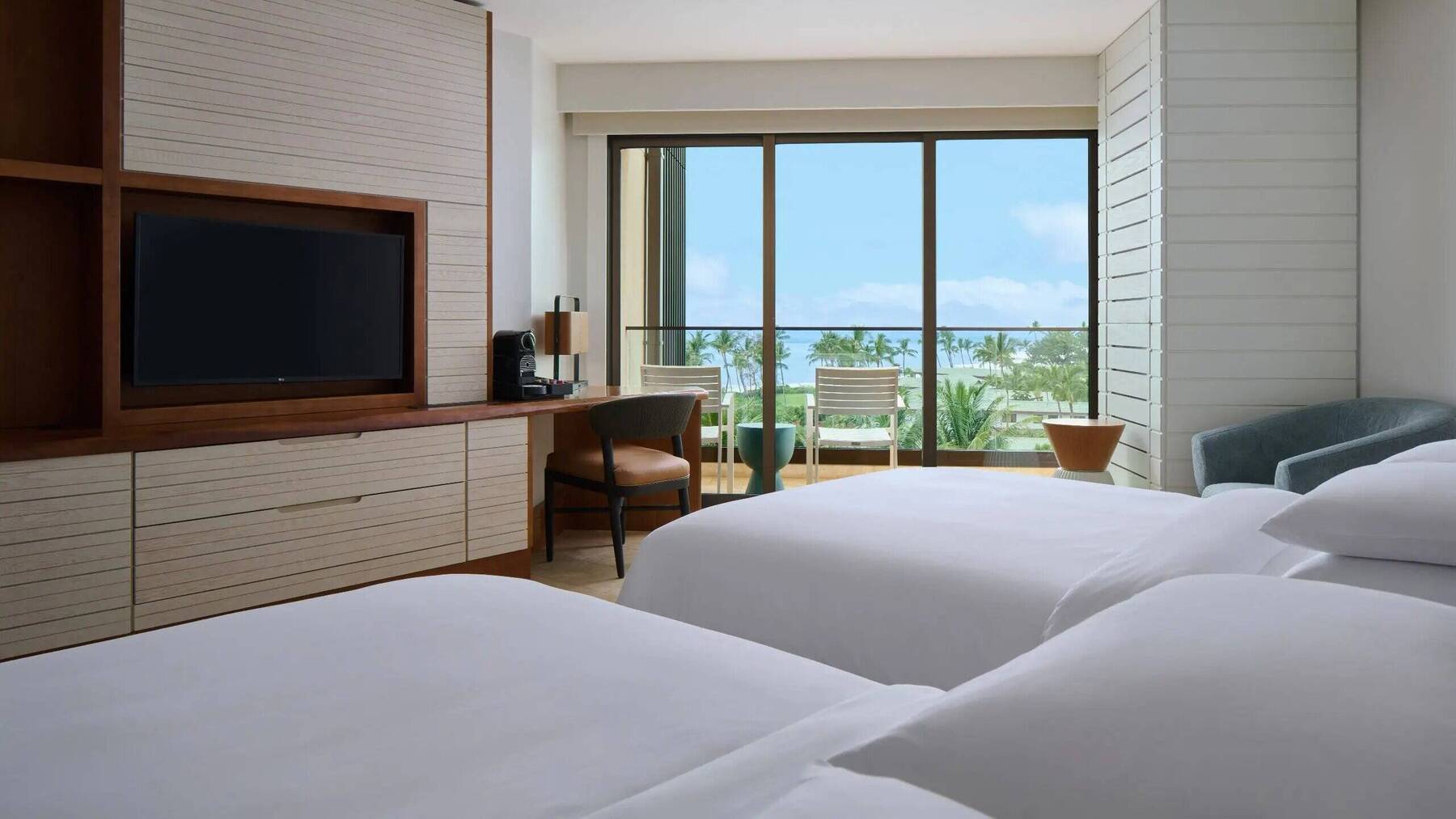 Two Queen Beds Ocean View ADA Shower