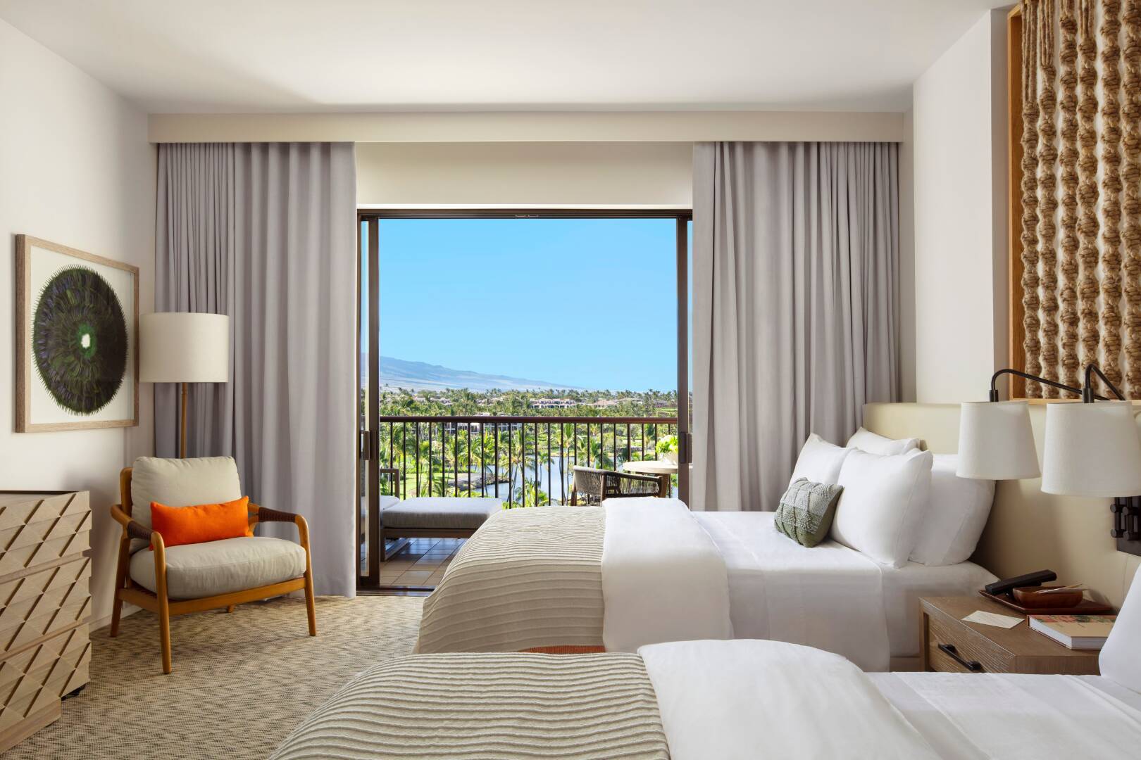 Partial Ocean View Two Queens Room