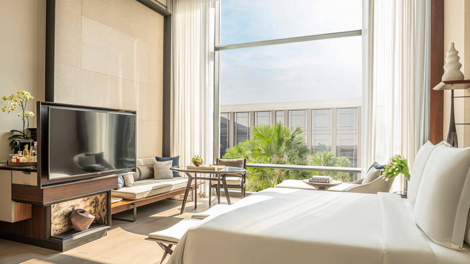 Deluxe Palm Court 2 Twins Palm Courtyard View