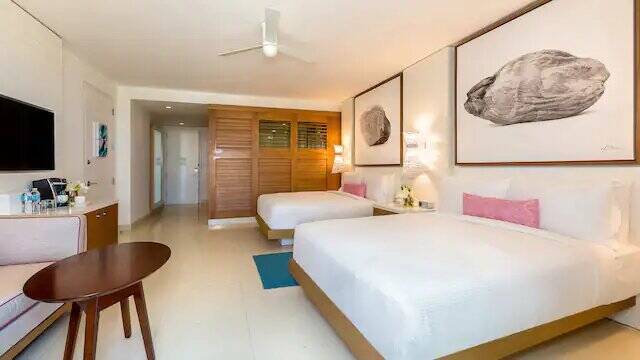 Two Queen Beds with Fountain View
