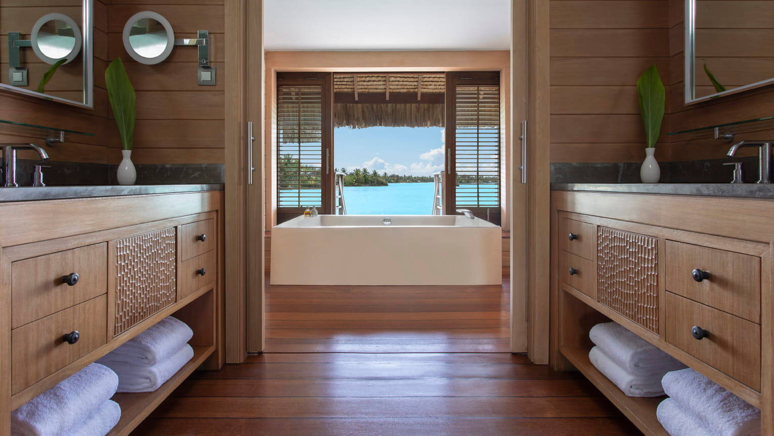 ONE BEDROOM PREMIER MOUNTAIN VIEW OVERWATER BUNGALOW SUITE