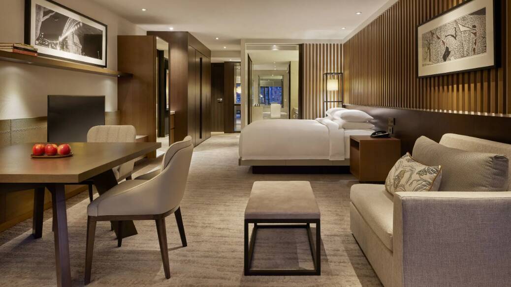 King Bed with Harbour View
