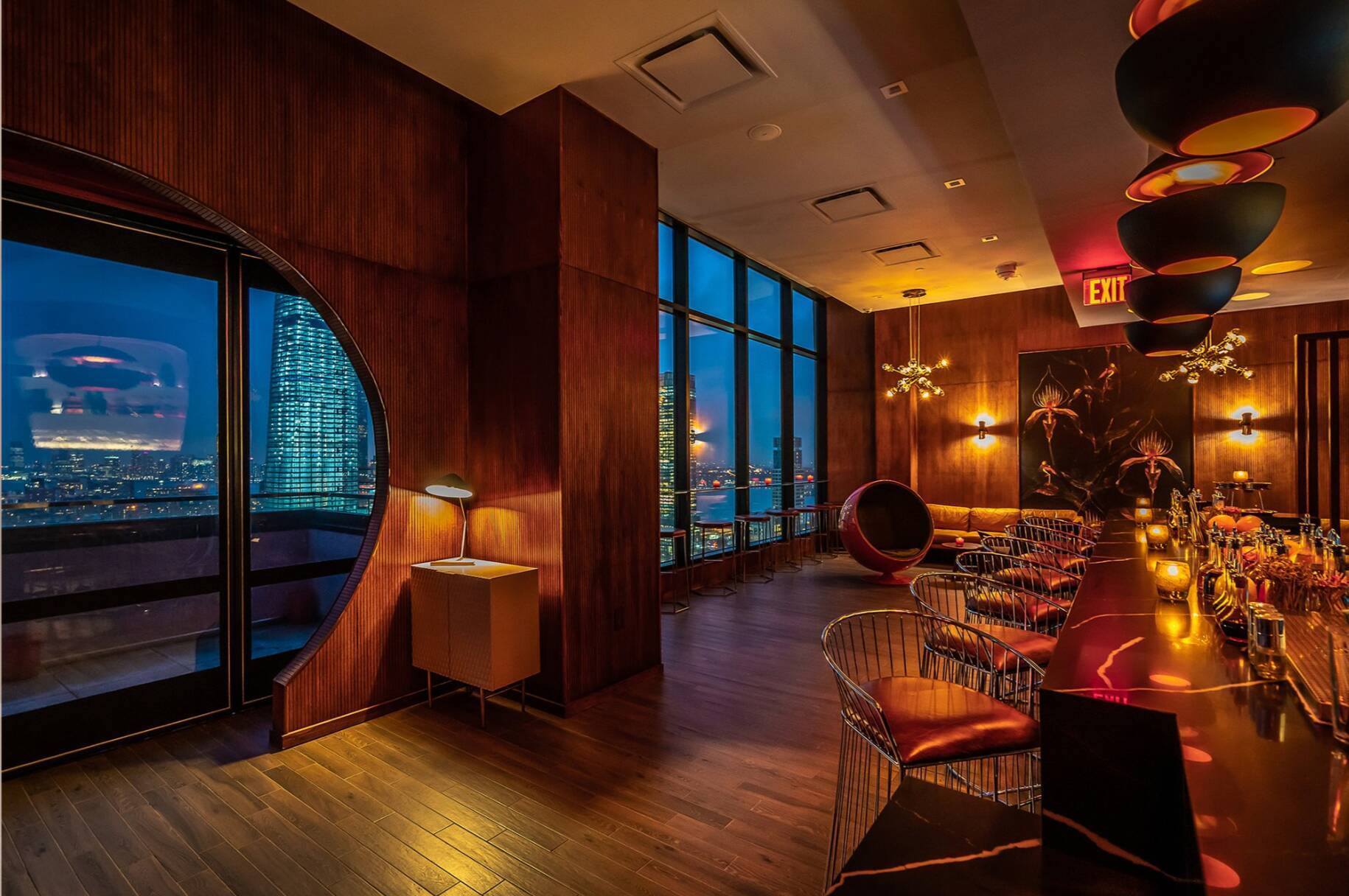 Rooftop Drinks Above the City