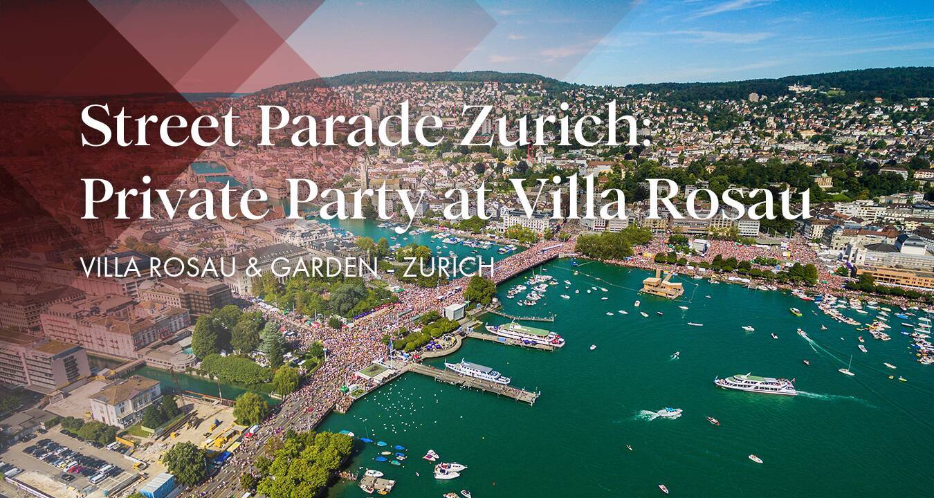 Street Parade Zurich:  Private Party at Villa Rosau