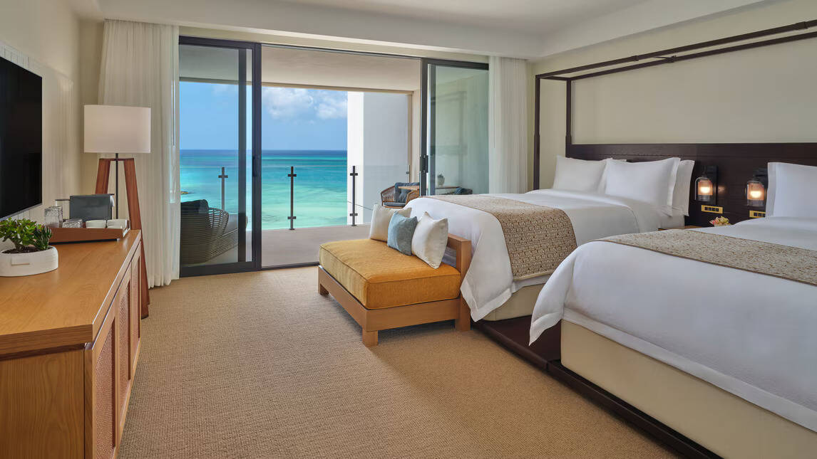 DELUXE PARTIAL OCEAN VIEW TWO QUEEN BALCONY