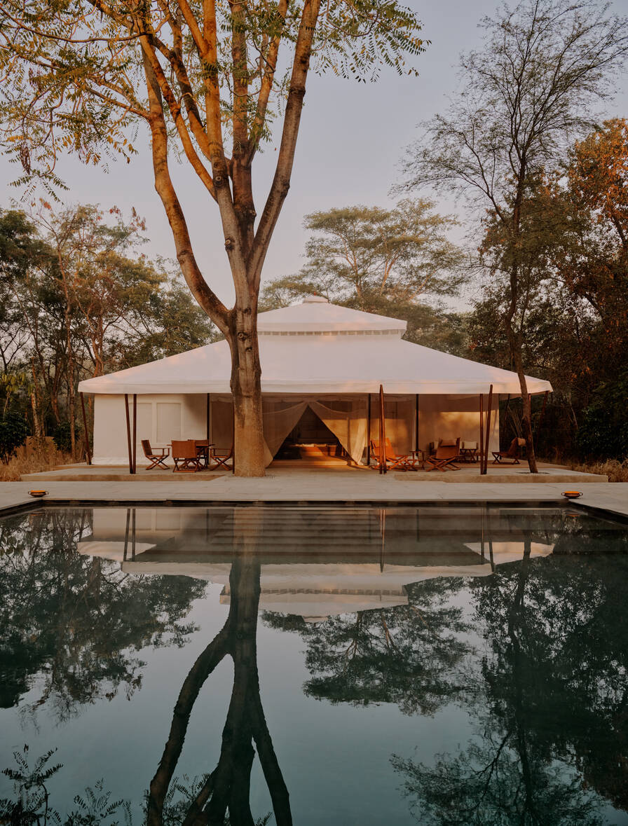 Grand Tented Pool Pavilion