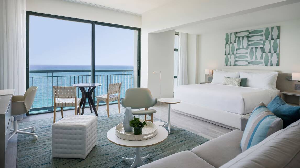 Junior Suite King Sofa bed Ocean view Juliet Balcony