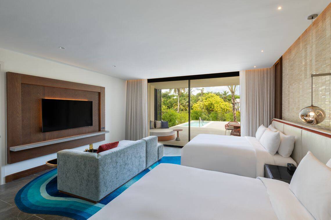 PREMIER DELUXE TWO KING, PRIVATE POOL ROOM