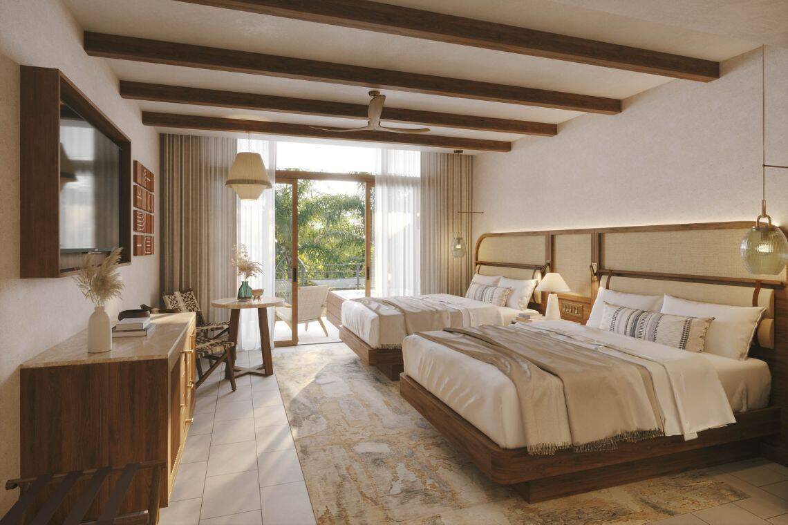 FAMILY AREA JUNIOR SUITE TWO QUEEN TROPICAL VIEW