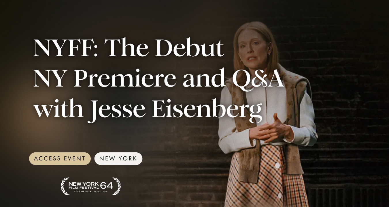 NYFF: The Debut NY Premiere and Q&A with Jesse Eisenberg