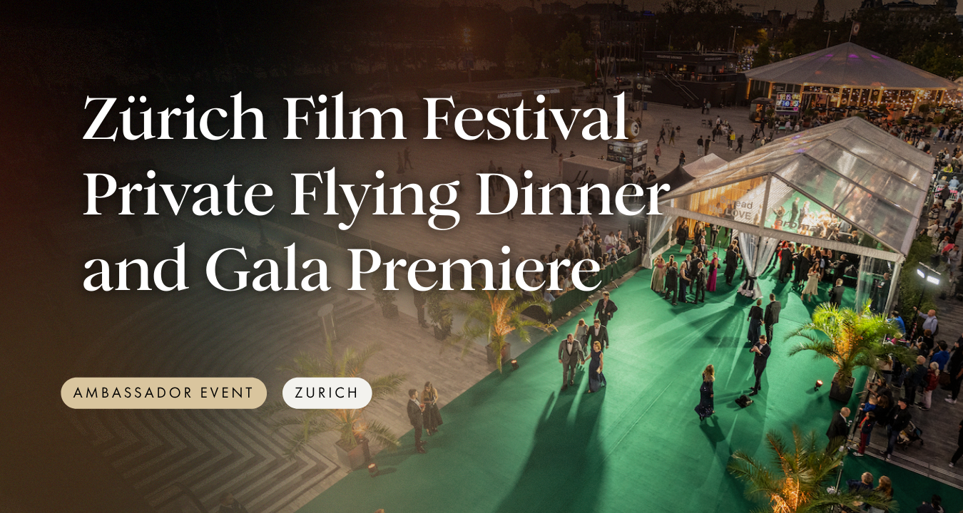 Zürich Film Festival – Private Flying Dinner and Gala Premiere of A Talent for Murder