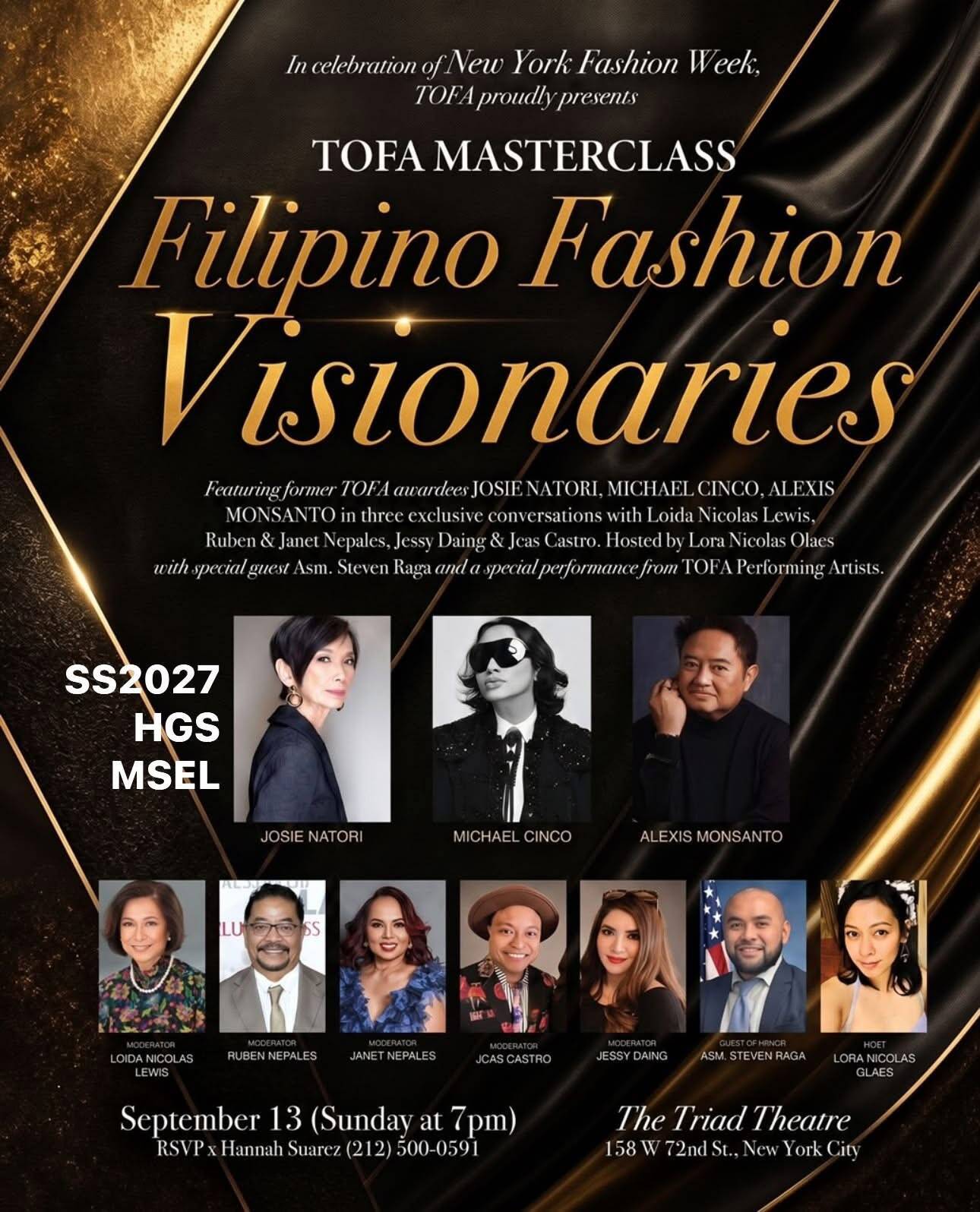 New York Fashion Week at TOFA Masterclass