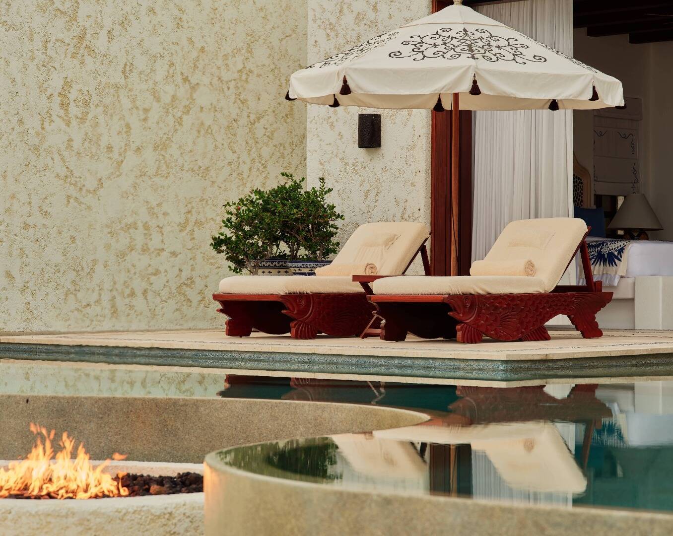One Bedroom Beachfront Signature Villa Wellness Room