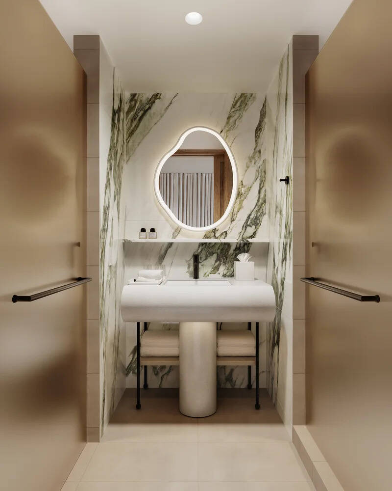 King & Two Queen Bedrooms with Interior Door